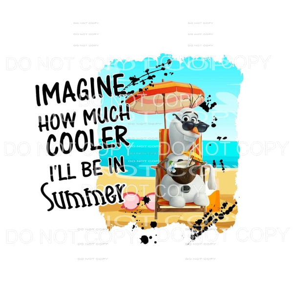 Olaf Summer # 3 Sublimation transfers - Heat Transfer