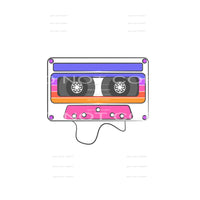 Old School Casette Tape #4140 Sublimation transfers - Heat