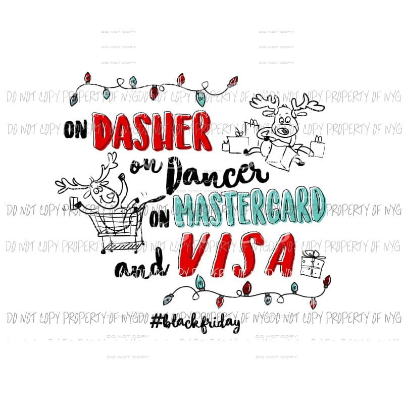 martodesigns - On dasher on dancer on master card & Visa # 2