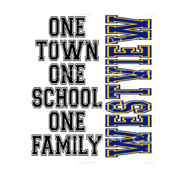 one town Westview # 44998 Sublimation transfers - Heat 