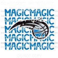 Orlando Magic stacked Sublimation transfers Heat Transfer