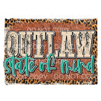 Outlaw State Of Mind Leopard Frame Chris Stapleton 