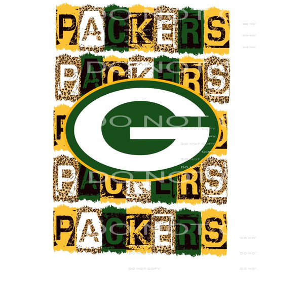 Packers Block Letters Sublimation transfers - Heat Transfer