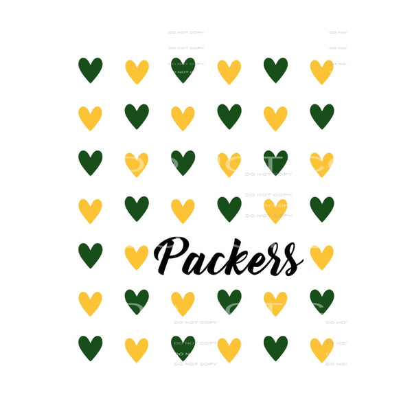 packers Hearts # 7770 Sublimation transfers - Heat Transfer