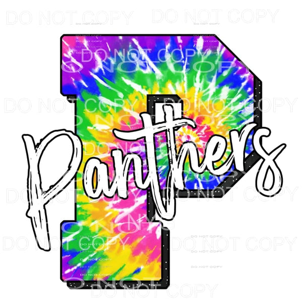 Panthers Tie Dye Sublimation transfers - Heat Transfer