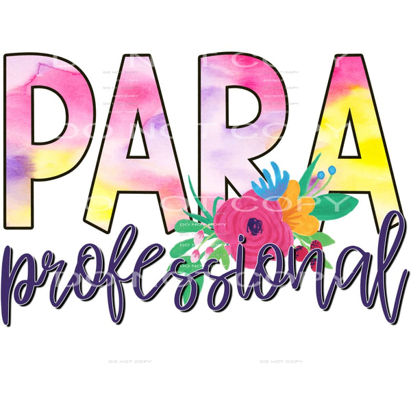 paraprofessional #6360 Sublimation transfers - Heat Transfer