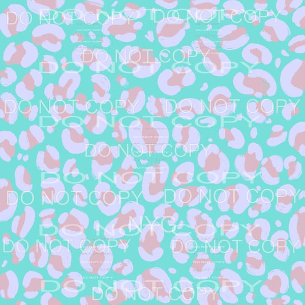 Pastel Leopard Sheet #1 Sublimation transfers - Heat 