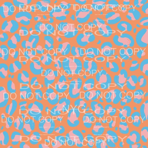 Pastel Leopard Sheet #3 Sublimation transfers - Heat 