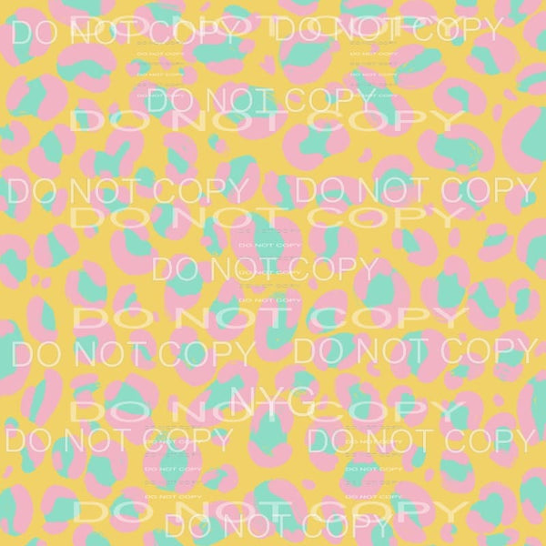 Pastel Leopard Sheet #4 Sublimation transfers - Heat 