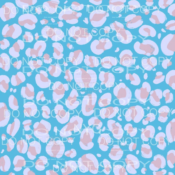 Pastel Leopard Sheet #5 Sublimation transfers - Heat 