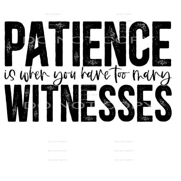 patience #4786 Sublimation transfers - Heat Transfer