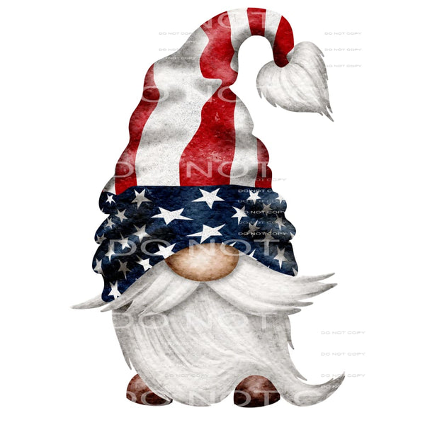 patriotic gnome #6248 Sublimation transfers - Heat Transfer