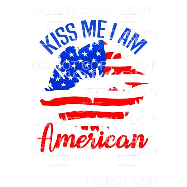 Patriotic Lips USA American 4th of July #10 Sublimation 