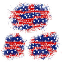 patriotic patches #7104 Sublimation transfers - Heat 