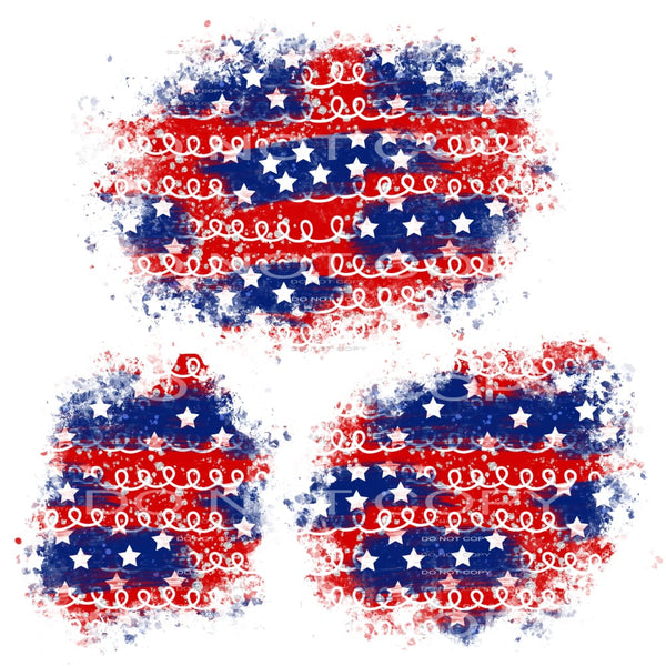 patriotic patches #7104 Sublimation transfers - Heat 