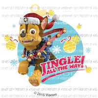 Paw Patrol Christmas 1 Sublimation transfers Heat Transfer