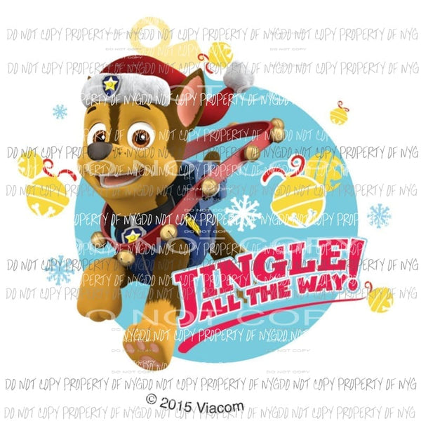 Paw Patrol Christmas 1 Sublimation transfers Heat Transfer