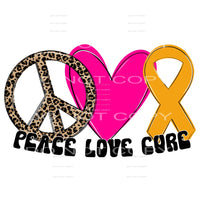 peace love cure #8340 Sublimation transfers - Heat Transfer