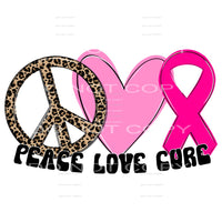 peace love cure #8341 Sublimation transfers - Heat Transfer