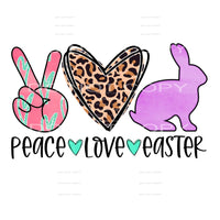 peace love easter #4548 Sublimation transfers - Heat 