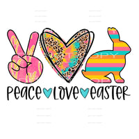 peace love easter #4549 Sublimation transfers - Heat 