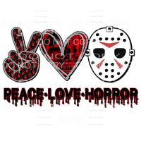 Peace Love Horror #4 Jason Friday The 13th Sublimation 