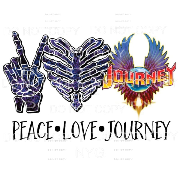 Peace Love Journey Sublimation transfers - Heat Transfer