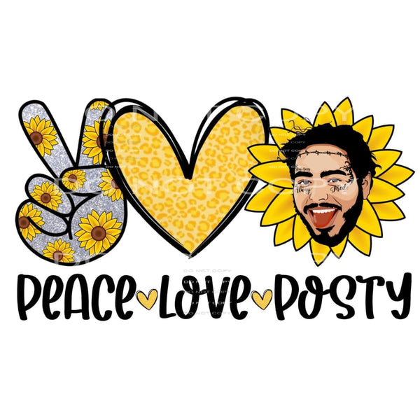 peace love posty #6028 Sublimation transfers - Heat Transfer