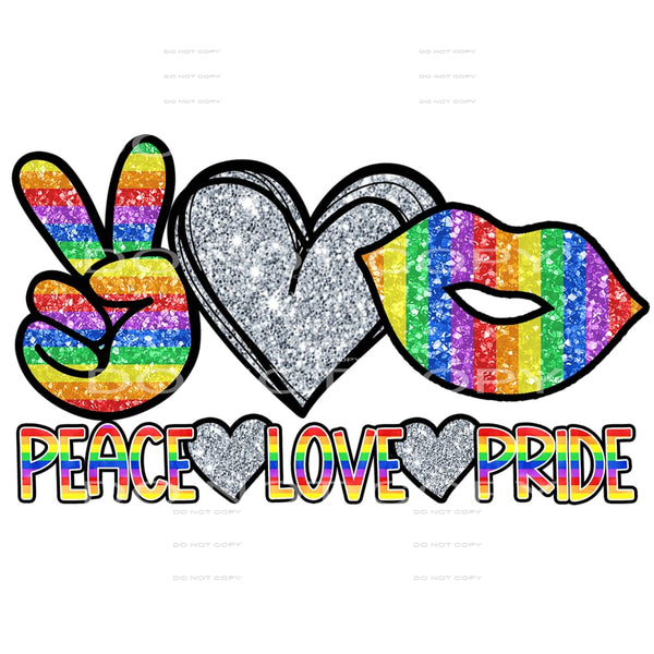 peace love pride #6249 Sublimation transfers - Heat Transfer