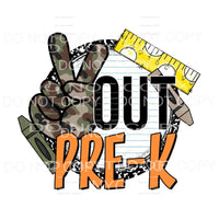 Peace Out # 5 Pre k - 4th peace out class peace out school. 