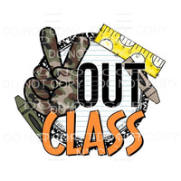 Peace Out # 5 Pre k - 4th peace out class peace out school. 