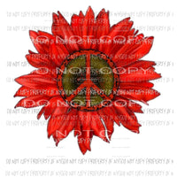 Peace Red Flower Sublimation transfers Heat Transfer