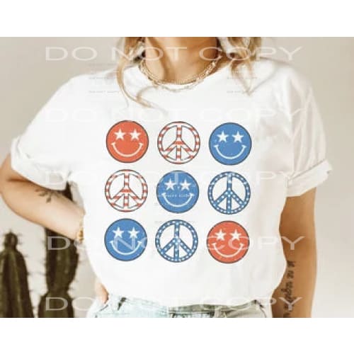 peace smile #5031 Sublimation transfers - Heat Transfer