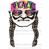 Peace Willie Nelson #2 Sublimation transfers Heat Transfer