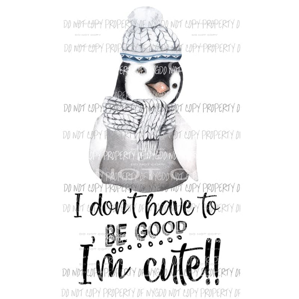 Penguin Cute Sublimation transfers Heat Transfer