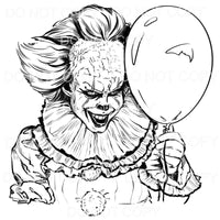 Pennywise #2 Sublimation transfers - Heat Transfer