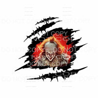Pennywise IT Ripped Torn Horror Movie #22 Sublimation 