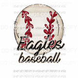 Personalized Team Baseball put your team in the note section Sublimation transfers Heat Transfer