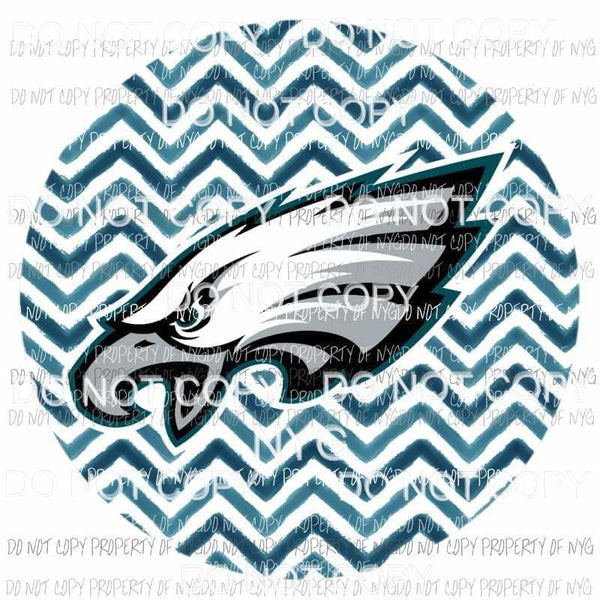 Philadelphia Eagles chevron circle Sublimation transfers Heat Transfer