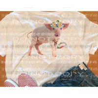 Pig with flower 3 adult size sublimation