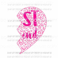 Pink Leopard Best Friend right Sublimation transfers Heat Transfer