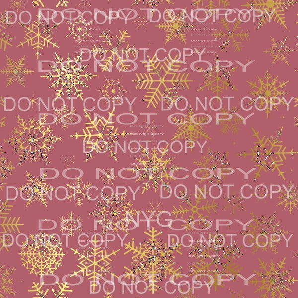 Pink Snowflake Sheet #2 Sublimation transfers - Heat 