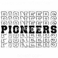 Pioneers mirrored stacked Sublimation transfers Heat Transfer