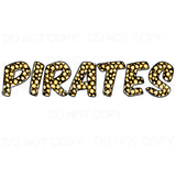 Pirates Leopard Letters choose Colors in dropdown 