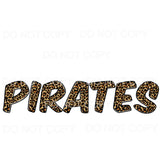 Pirates Leopard Letters choose Colors in dropdown 