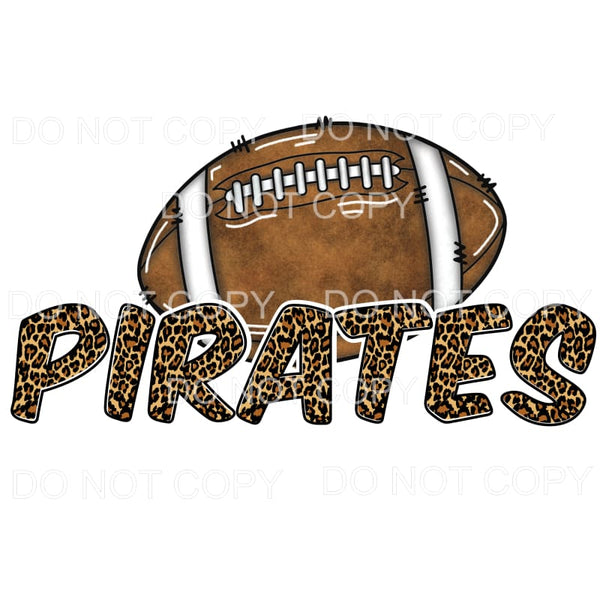 Pirates Leopard Letters Football choose Colors in dropdown 