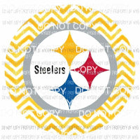 Pittsburgh Steelers chevron circle Sublimation transfers Heat Transfer