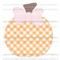 plaid bow pumpkin Sublimation transfers Heat Transfer