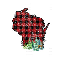 Plaid deer # 3 x 4 transfers STATES All states in drop down 