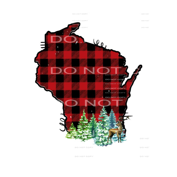 Plaid deer # 4 x 4 transfers STATES All states in drop down 